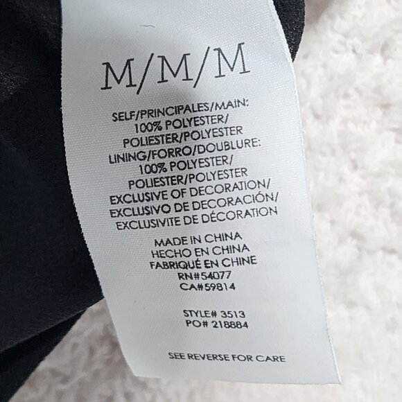 Cabi‎ Black Sheer Chevron Swim Cover-Up Dress M Polyester Stylish & Lightweight - Picture 5 of 9